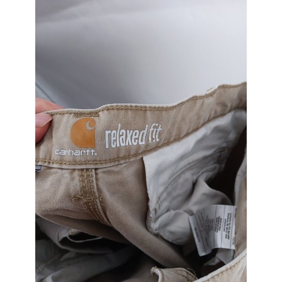 Carhartt  Mens Cargo Pants 38 X32 Brown Straight Leg Regular Fit - Picture 5 of 6